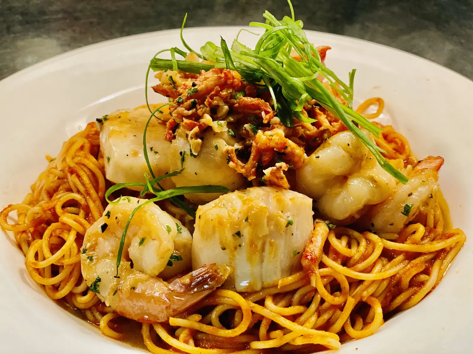Seafood pasta at Vito's